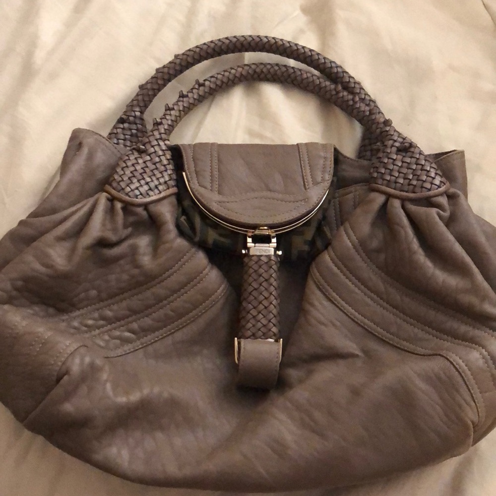 Fendi spy bag large nice cute must have hot pick leather limited color authentic - Picture 8 of 16